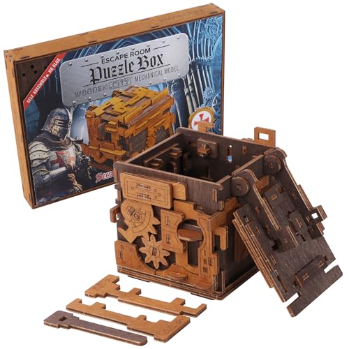 WOODEN.CITY Escape Room Puzzle Box, Clue Box, Rätselbox, Geburtstagsgeschenk für Männer, Puzzle Brain Teasers für Erwachsene, Hobby, Geschenk