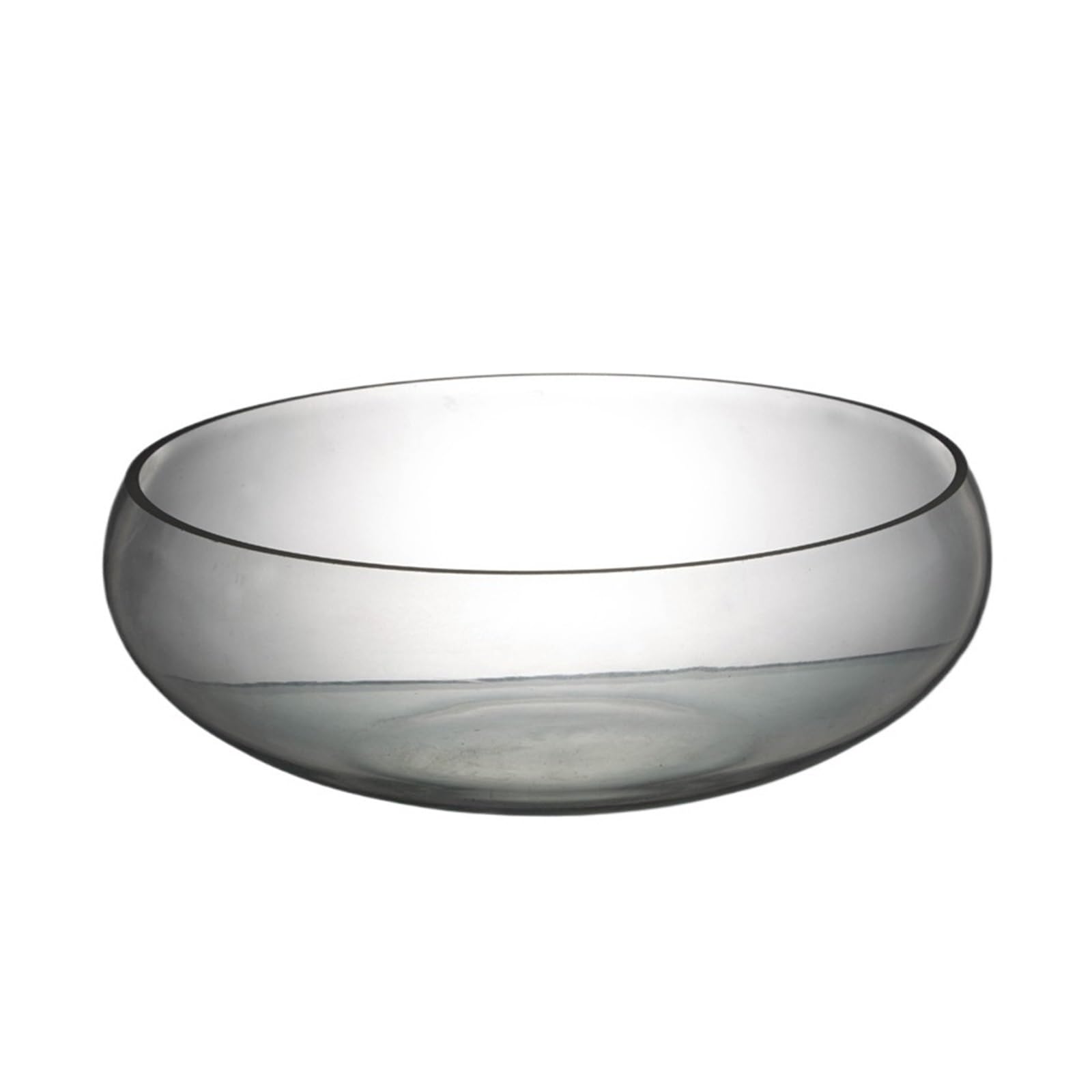 Acuario Tanque de peces de vidrio grande, diámetro ancho, tanque de peces en forma de cuenco, tanque de tortuga transparente, decoración de escritorio, planta hidropónica, macetero Acuario(Grande)