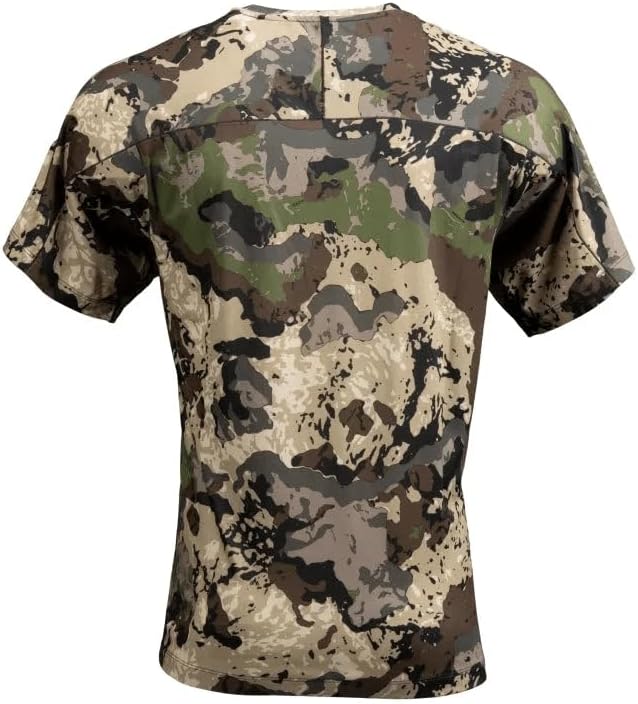 Pnuma Outdoor Renegade Short Sleeve Shirt, Caza Veil Camo, Breathable, Odor Control, Moisture-Wicking (P303C) - Image 4