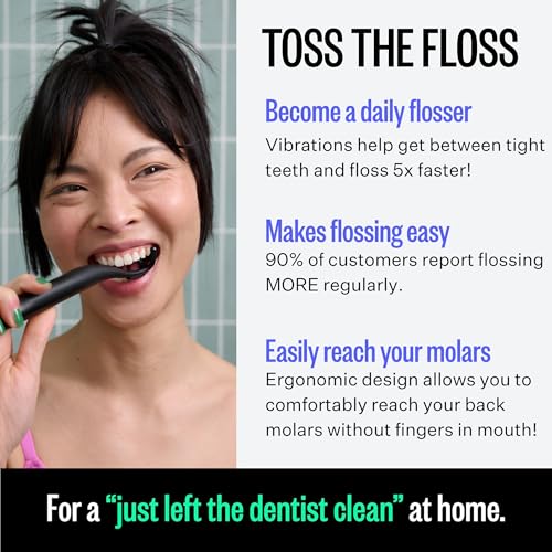 FLAUS Electric Flosser – Revolutionary Sonic Dental Floss Kit (3 Speeds + 45 Refills) - Image 6