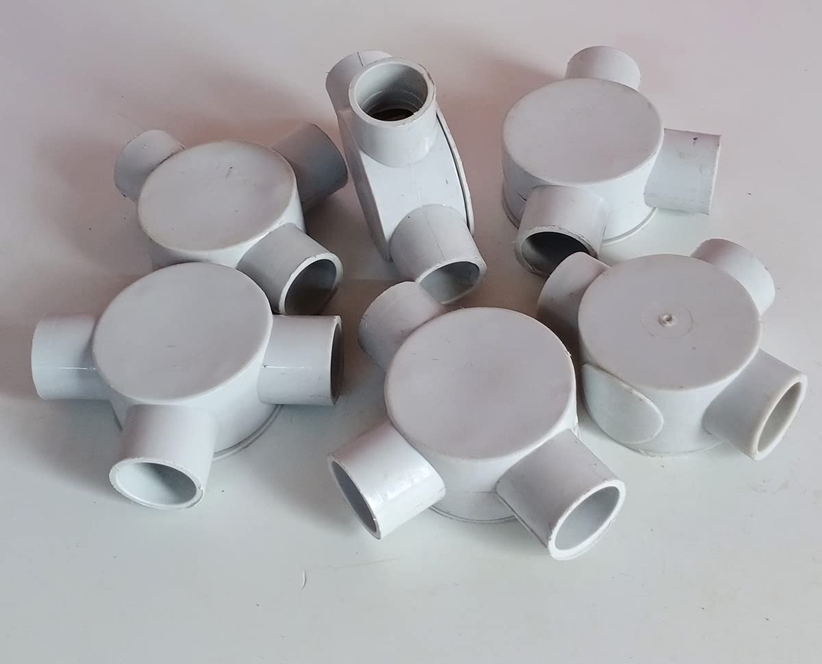 Electrical Junction Box 3 Way (3/4)" Height - 30 mm (Grey) (6 Pcs)-image-49