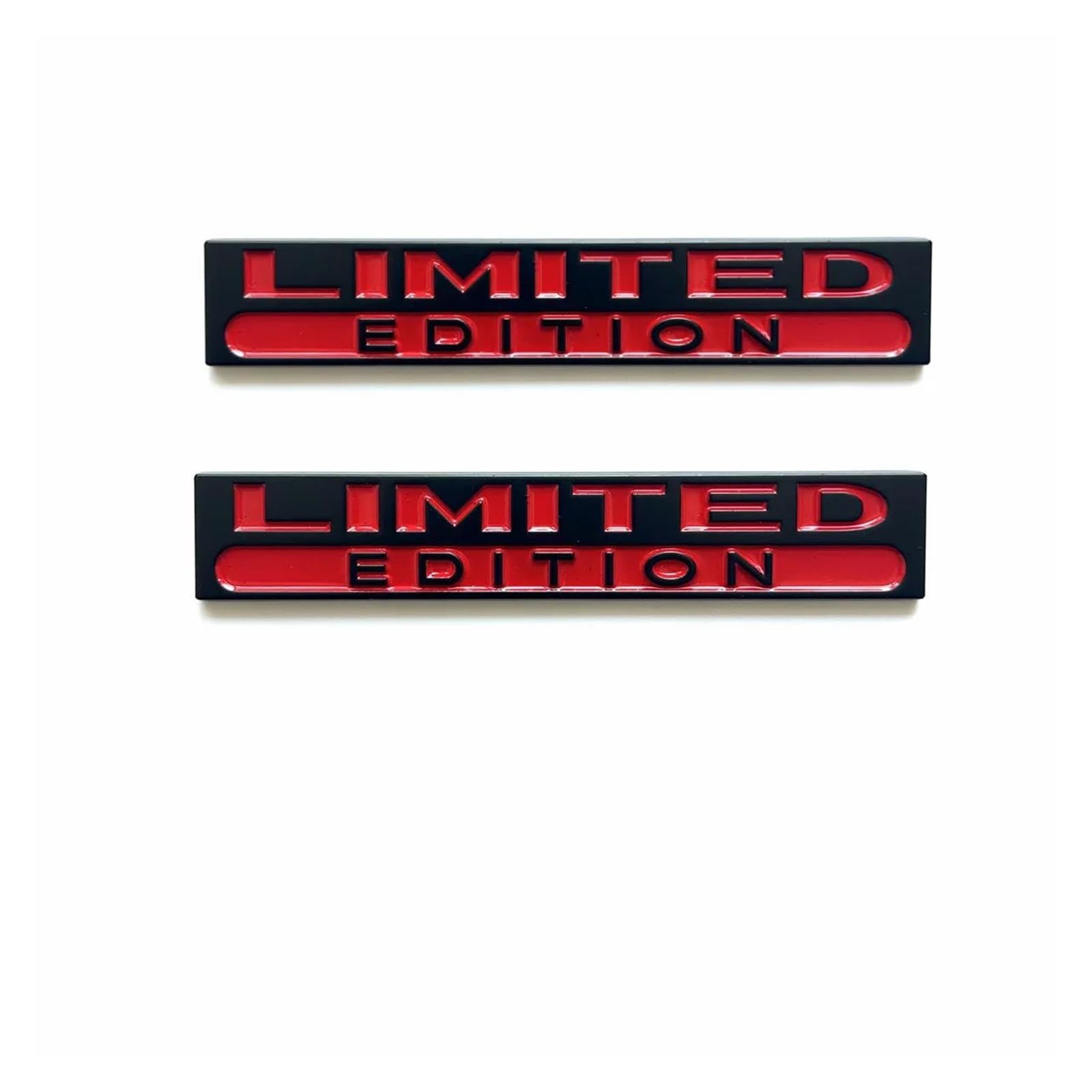 Decoration 3D Body Badge Sticker Trunk Fender Emblem Decal Accessorie(2Red)