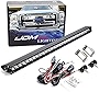 iJDMTOY Upper Grille Mount 30-Inch LED Light Bar Kit Compatible With 2011-2016 Ford F250 F350 Super Duty, Includes (1) 150W High Power CREE LED Lightbar, Grill Mounting Brackets & On/Off Switch Wiring