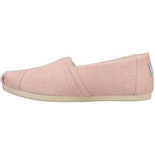 TOMS Womens Alpargata Canvas Slip On Flats Casual - Pink