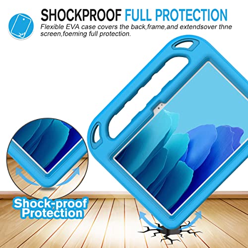 Ledniceker Kids Case For Samsung Galaxy Tab A7 10.4 2020, Samsung Tab A7 Case With Built-In Screen Protector, Shockproof Handle Kid-Proof Case For Galaxy Tab A7 Sm-T500/T505/T507/T509- Blue #TOP4