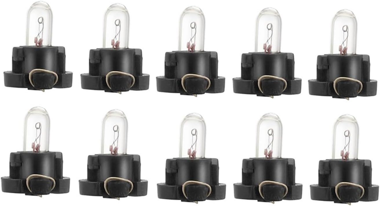 5/10Pcs T3 T4.2 Halogen Bulb Automobile LED Instrument Car Interior Lights Indicator Lamp 12V(10Pcs T3)