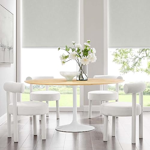 Image of Modway Lippa Dining Table, 60 inch, White Natural