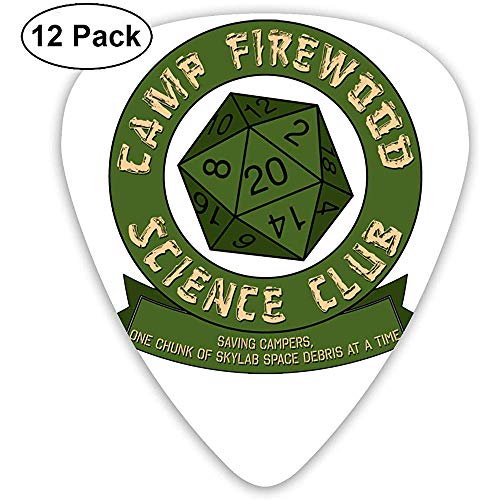 Púas de guitarra Camp Firewood Science Club con 6 púas de guitarra