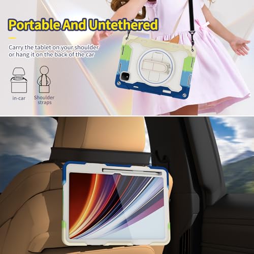 Coque Honor Magic Pad 2 12,3" 2024 robuste rotative bleu 31,2 cm