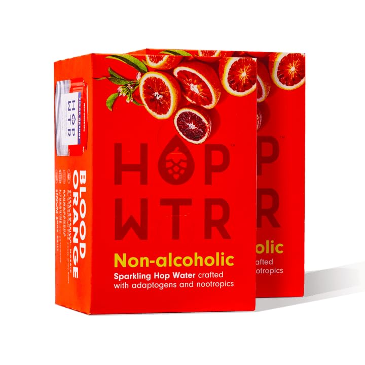 Hop Water Blood Orange 6-Pack 72 fl oz (Pack of 4)