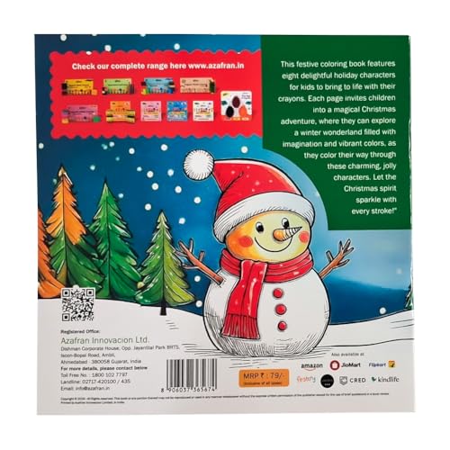 Image of Azafran - My First Coloring Adventures - Coloring Book - Christmas Edition