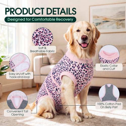 Image of Kuoser Recovery Suit for Dogs After Surgery, Female Dog Onesie for Surgery