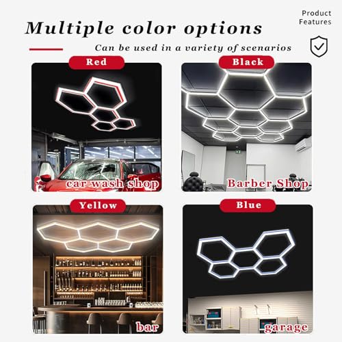 Éclairage d'atelier LED hexagonal pour éliminer les ombres du sous-sol - 3