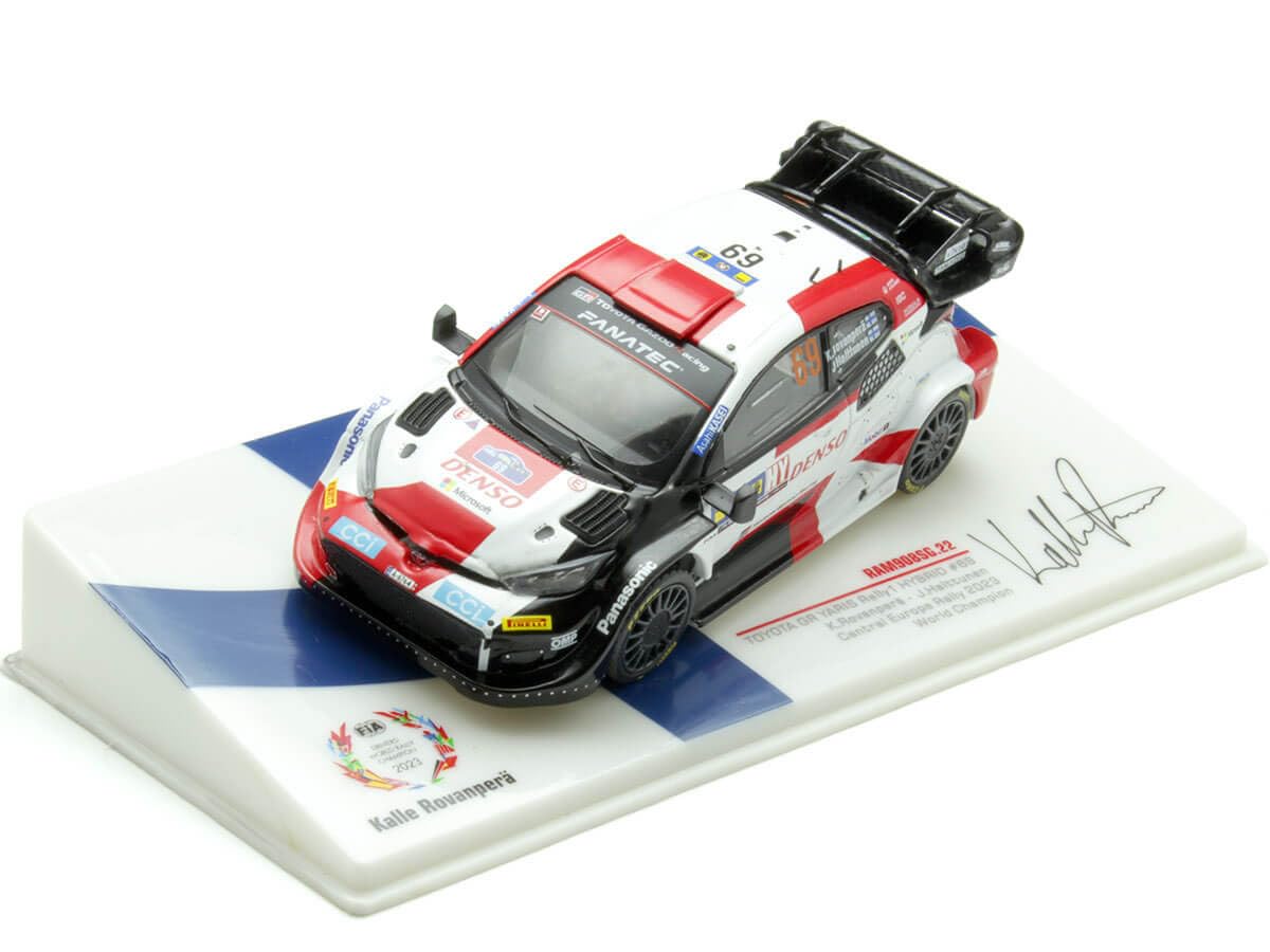 MODELLINO in Scala Ixo Model COMPATIBILE CON Toyota Rally WRC N.69 CENTR.EUROP.Rally 2023 ROVANPERA-HALTTUNEN 1:43 Model Scale RAM908 241217