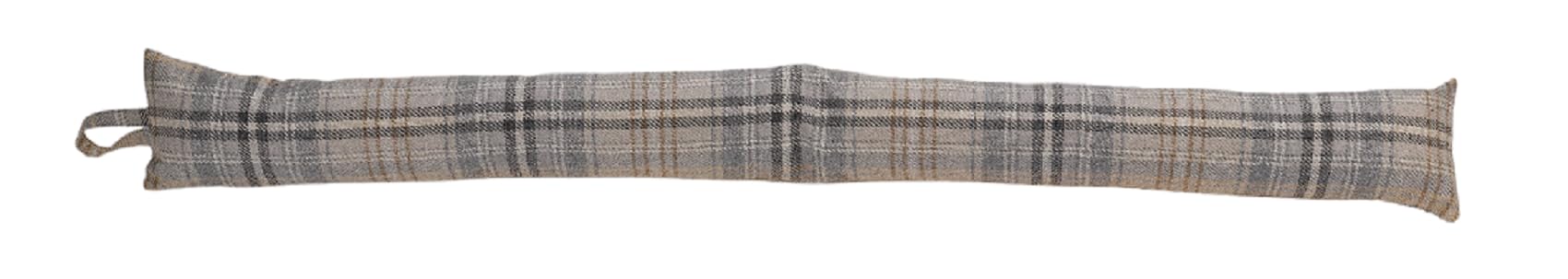 Classic Home Store Such Kildare Check Draught Excluder Grey Door Draft Stopper (6ft)