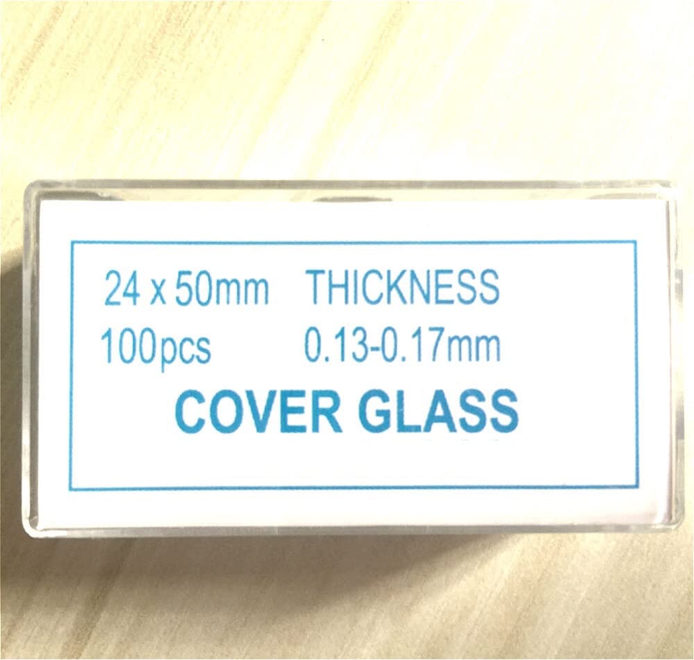 Lot De 100 Lamelles Couvre-objet Pour Microscope En Verre - 24 X 50 Mm - Blanc
