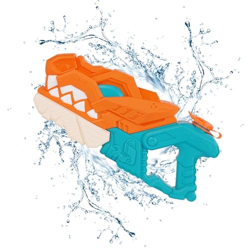 JRYGAC Pistola de Agua Niños, Pistola Agua Niños de Cocodrilo, Pistola de Agua Potente, Pistolas Agua de Amplio Alcance, para Fiestas Jardín al Aire Libre, Piscina Fiestas Acuáticas Playa