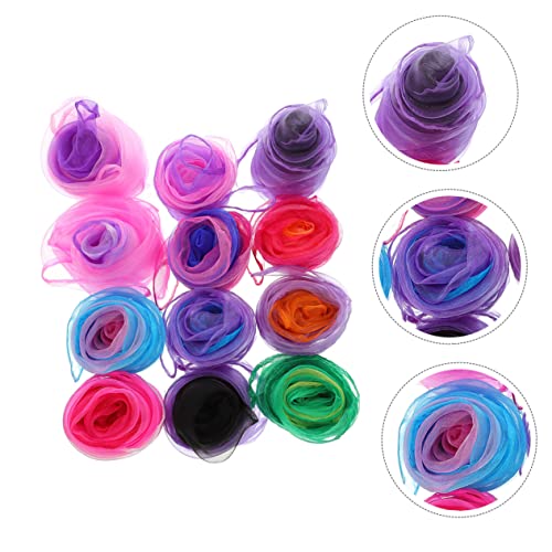 Decorative Juggling Scarves Tulle Scarves Stage Performance Scarves Scarf Dancer Play s Scarves Praise2