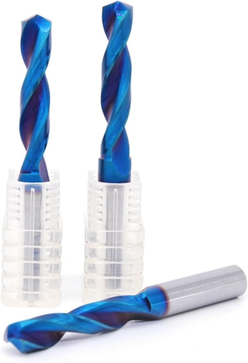 1Pcs 1mm-16mm HRC65 Solid Carbide Drill Bits, Blue Spiral Flute Twist Drill Bit For Hard Alloy Stainless Tool(5.8mm 1pc)