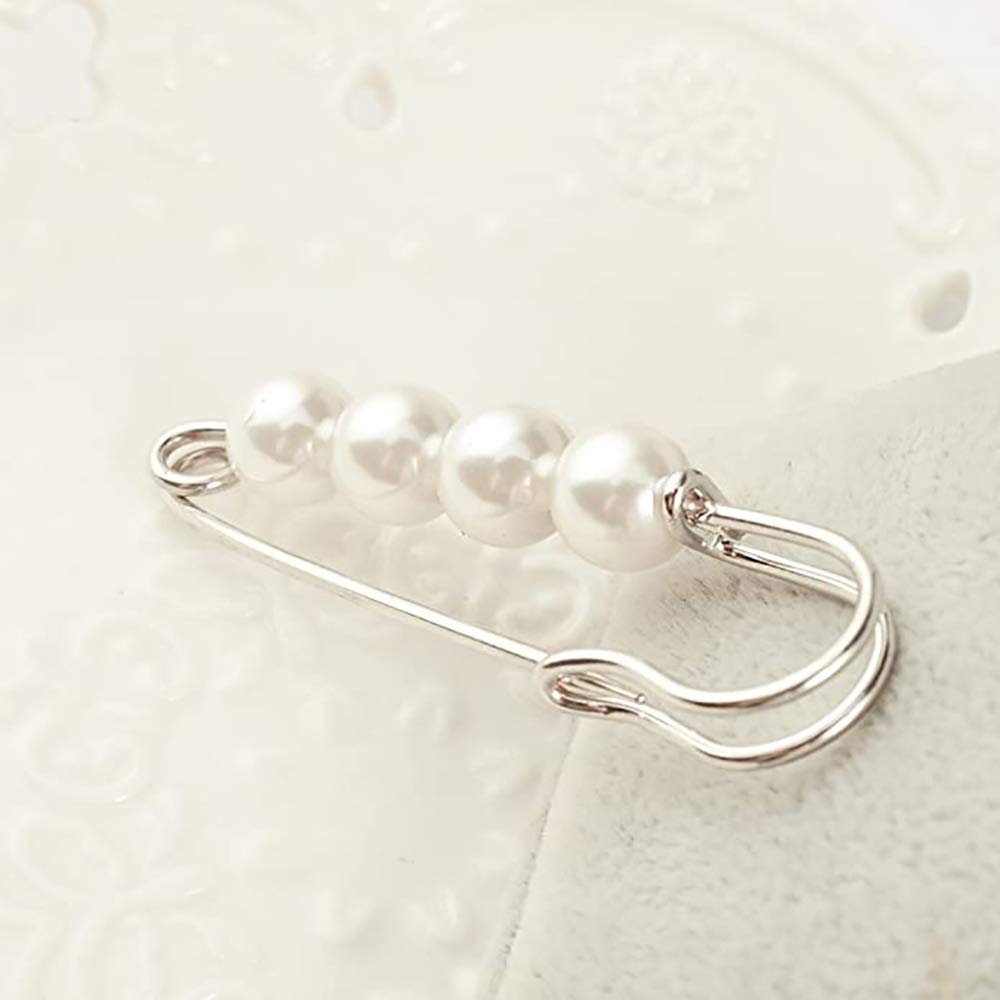 POFET – Broche élégante en fausses perles pour femme