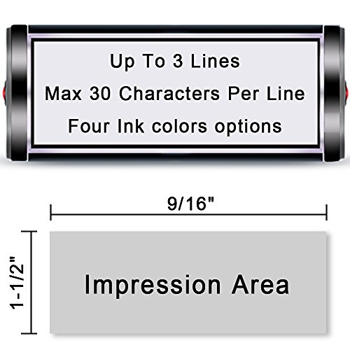 Custom Stamp-Personalized Stamp Self Inking Rubber Stamp,Return Address Stamp With Up To 3 Lines Of Custom Text #TOP1