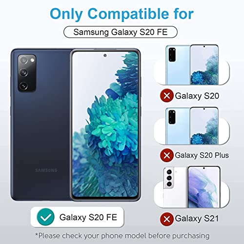 Image of LK 3 Pack Screen Protector & 3 Pack Camera Lens Protector for Samsung Galaxy S20 FE 5G 6.5-inch, Tempered Glass, Easy Frame Installation, Support Fingerprint Reader, Case Friendly