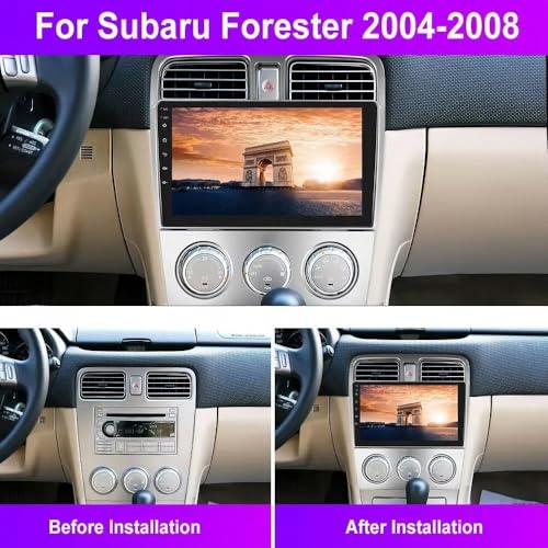 Radio coche con Bluetooth y comandos al volante para Subaru Forester 2002-2008 2
