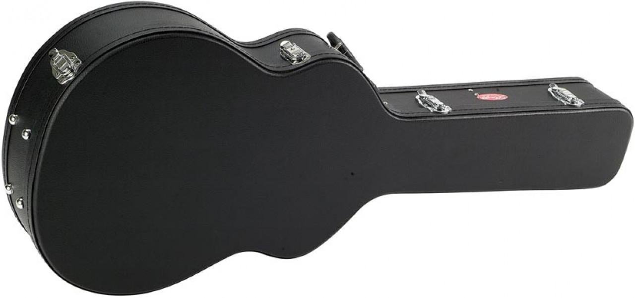 Kirstein Westerngitarrenkoffer Jumbo (Hartschalen Case, Plüsch Innenfutter, Innenfach, Tragegriff, Innenmaße: 112 x 44 x 15 cm)