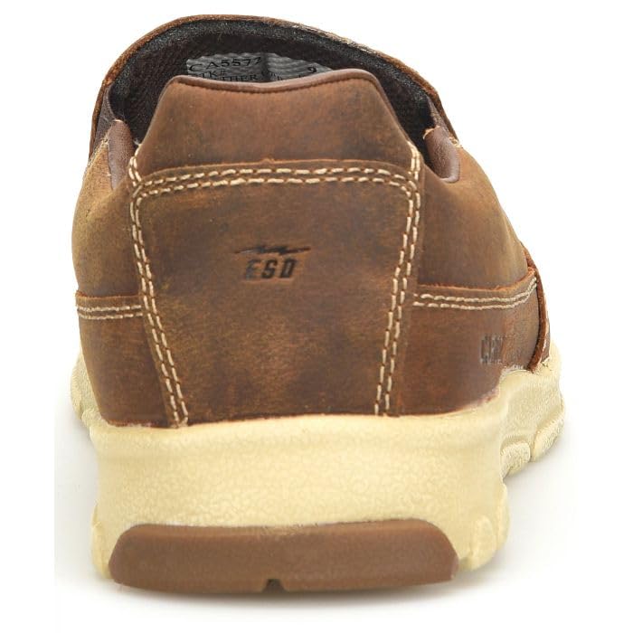 Carolina S-117 Slip-On ESD Aluminum Safety Toe Shoes for Men - Electrostatic Dissipative Leather Work Shoes with Slip-Resisting Rubber & EVA Outsoles4