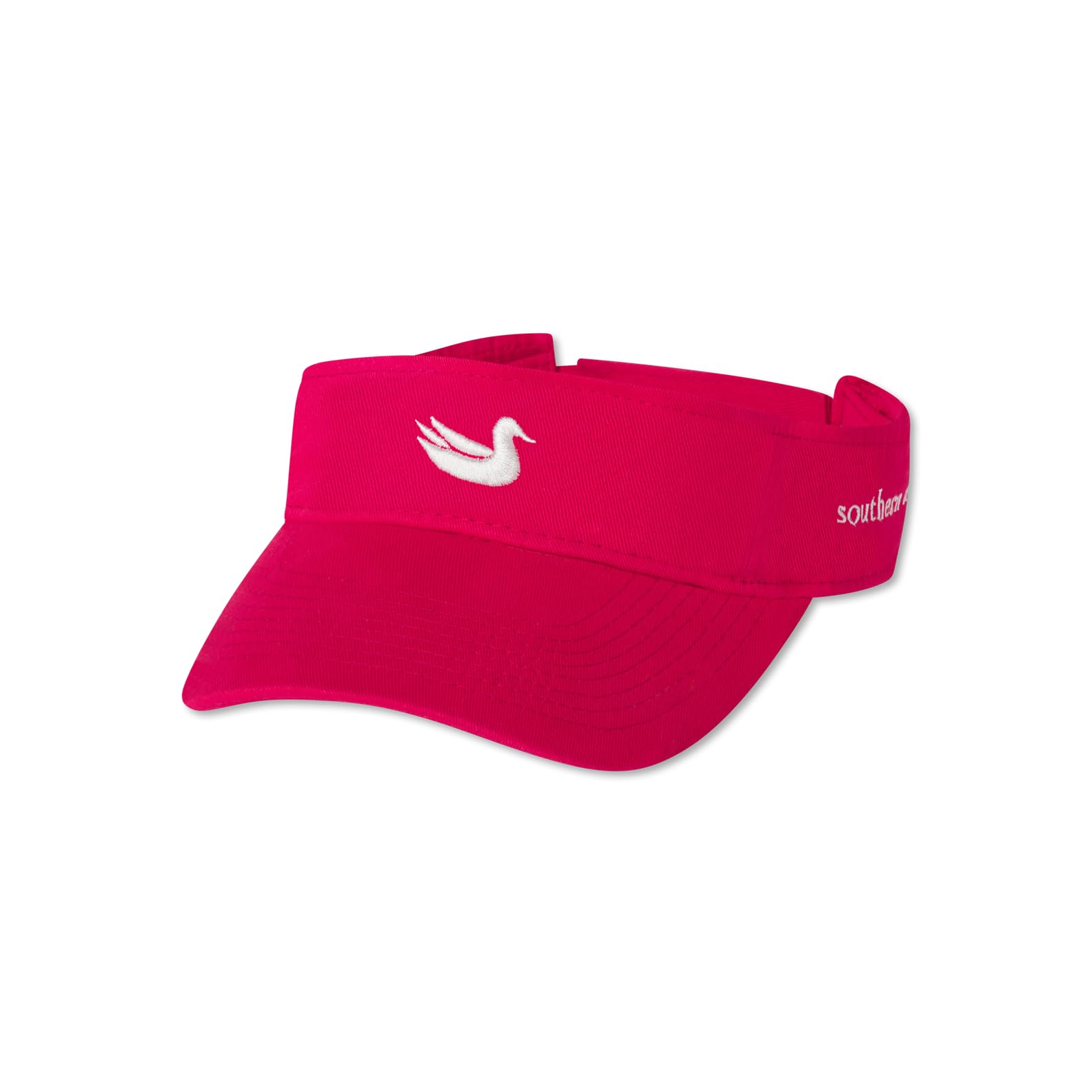 Marsh Wear Clothing Men Southern Marsh Visor, White With Pink,