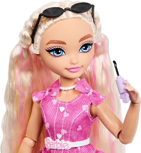 Image of Barbie Dream Besties Malibu inch Fashion Doll & Accessories, Posable with Blonde Hair & Makeup-Themed Toy Pieces | Fashion Doll with Removable Fashions & Makeup Themed Accessories, Ages 3+
