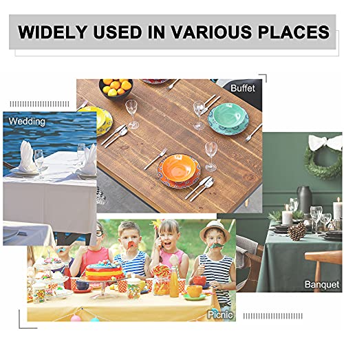 Uxcell Rectangle Tablecloth - And Wrinkle Washable Navy Blue Table Cloths, Dining Table Cover Protector For Parties Holiday Indoor Outdoor 59X83 Inches #TOP5