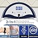 VnioLife Ionic Foot Bath Detox Machine, Ion Detox Foot Bath Cleanse, LED Display Spa with Heated Belt, Wrist Strap, Arrays, Liners (Portable Handbag)