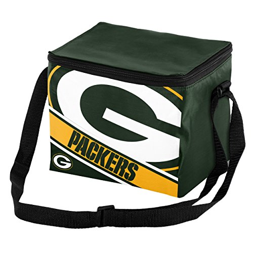 Green Bay Packers Big Logo Stripe 6 Pack Cooler