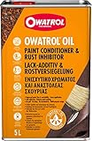 OWATROL – OIL – 5 L – Farbloser Rostschutz – dringt ein und stoppt Rost, Schutz für Oberflächen aus Metall Kunststoff Glas Holz – Haftgrund und Grundierung – Korrosionsschutz für viele Oberflächen