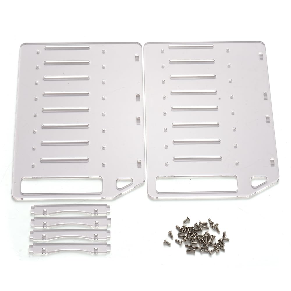 Boîtier de Support de Disque Dur 4 à 10 Baies en Acrylique HUIOP