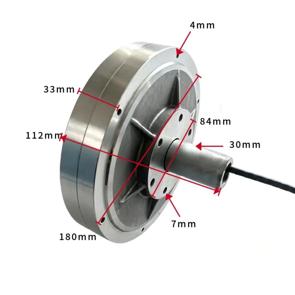 Generador sin Núcleo de Tipo Disco con Rotor Externo