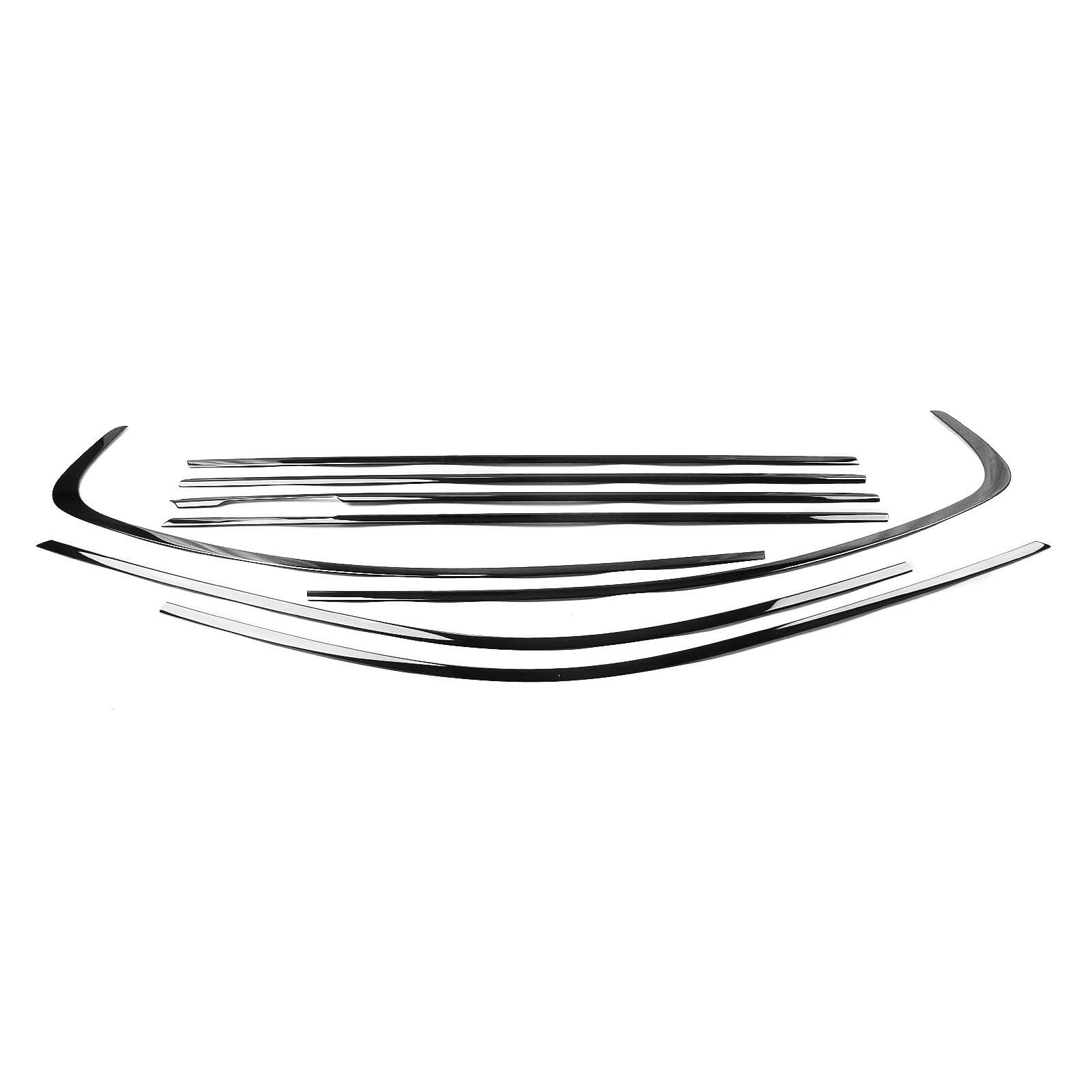 Yijiavsx One Color Car Weather Stripping For 3 Series F30 2013-2018 Short Axis Exterior Window Strip Trim Gloss Black Seal Decor Weatherstrip Cover