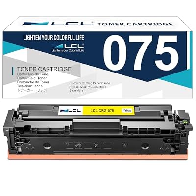 LCL 075 Yellow Toner Cartridge Replacement for Canon 075 075H Yellow Toner for Color imageCLASS LBP640 LBP640C LBP646Cdw LBP647Cdw MF660 MF660C MF662Cdw MF663Cdw MF665Cdw Series Printer (1-Pack)