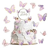 【Materiales de decoracion tarta de mariposas】Cada decoracion tartas cumpleaños de mariposa está hecha de papel de alta calidad, la decoración tarta de mariposas respetuosa con el medio ambiente y sin olor, duradera y reutilizable, resistente y no deformada, con una forma completa e impecable, que puede ser decorado para ti durante mucho tiempo. Los mariposas decoracion decoracion tarta cumpleaños diferentes colores para bautizos niñas pueden hacer que su pastel o postre sea más atractivo.