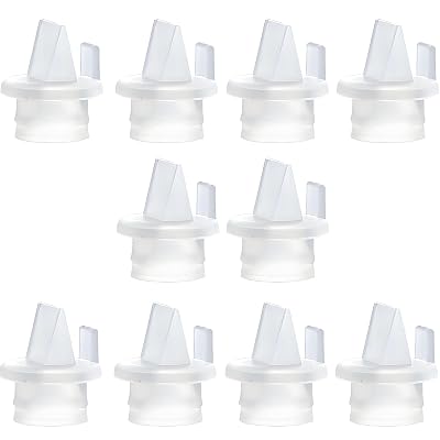 10 PCS Duckbill Valve Breast Pump, Hand Breast Pump Accessories Duckbill Valve Compatible with Many Breast Pumps for Pre
