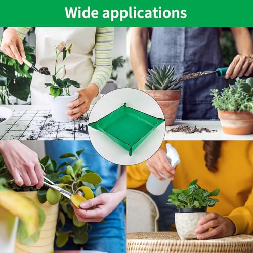 Maqihan tapete plegable para trasplante de plantas 26x26 pulg miniatura 6