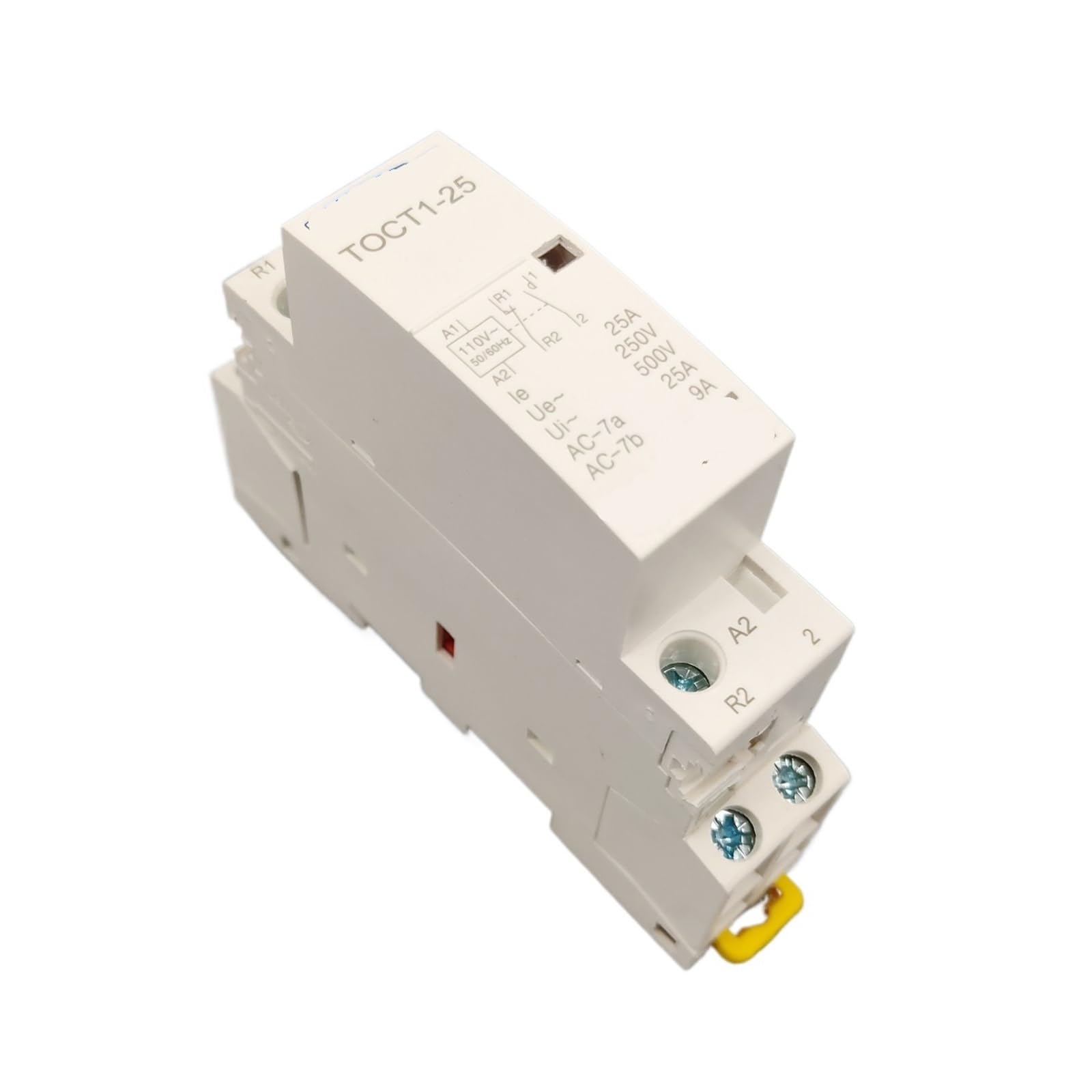 JCLPJBYJI TOCT1 2P 25A 110V Coil 230V 50/60HZ Rail Type Household AC Modular Contactor 1NC 1NO