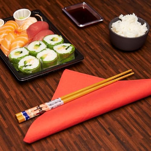 LE NAPPAGE 50 Servietten, aus Watte, 33 x 33 cm, 2-lagig, FSC Rot, Zellulose, 33 x 33 cm