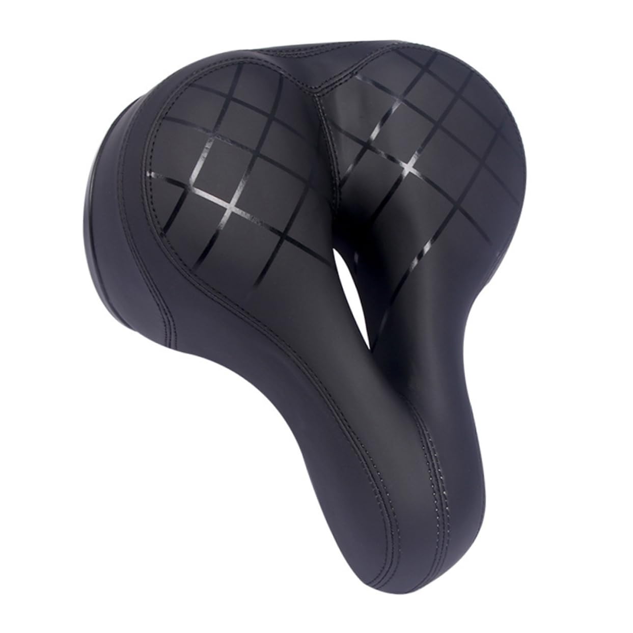 ifundom Sillín de Bicicleta Hueco PU Negro para Bicicleta y Racing Bike
