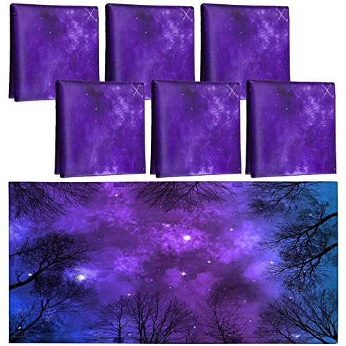 Image of Hortsun 6 Pcs Fluorescent Light Covers - 4 x 2 Feet Magnetic Light Filters, Must Haves for Teacher Supplies, Ceiling Covers for Classroom Fluorescent Shade Hospitals School Office(Galaxy)