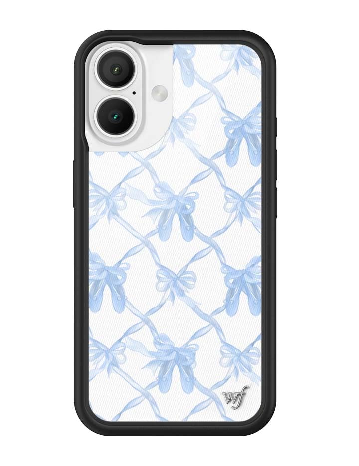 Image of Wildflower Cases - Compatible with iPhone 16 | Protective Black Bumper, 6.5ft Drop Test Certified, Women Owned Small Business | On Pointe Blue