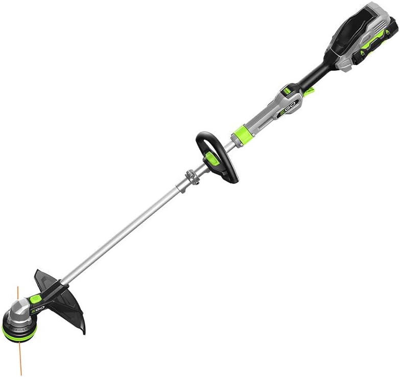 EGO Power+ ST1511T 15-Inch 56-Volt Lithium-Ion Cordless POWERLOAD String Trimmer Kit with Telescopic Aluminum Foldable Shaft, 2.5Ah Battery and Charger Included, Black