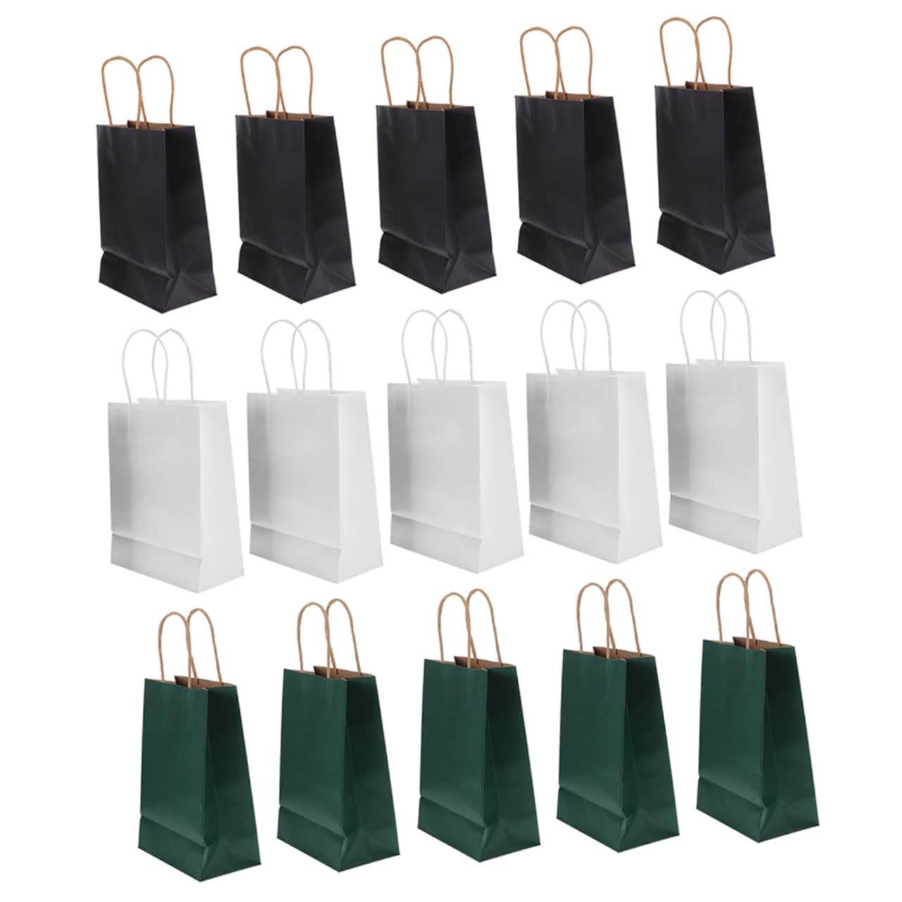 Healeved 45stücke Teiliges Kraftpapier-taschen Mit Griffen Für Party-goodies Und Weihnachtsverpackung Robuste Dekorative Papiertüten