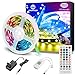 WenTop Tiras LED Bluetooth 10m, Tiras de luces LED Inteligente con control de App, 5050 RGB Tiras LED Incluye IR Control Remoto y Adaptador 12V, Modo Música para Habitación, Fiestas, Bares